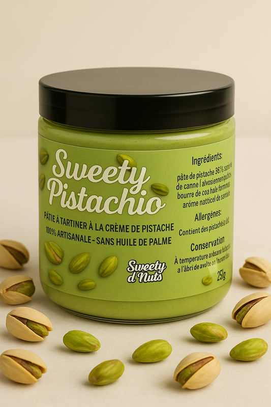 Sweety Pistachio – Pâte à tartiner à la crème de pistache